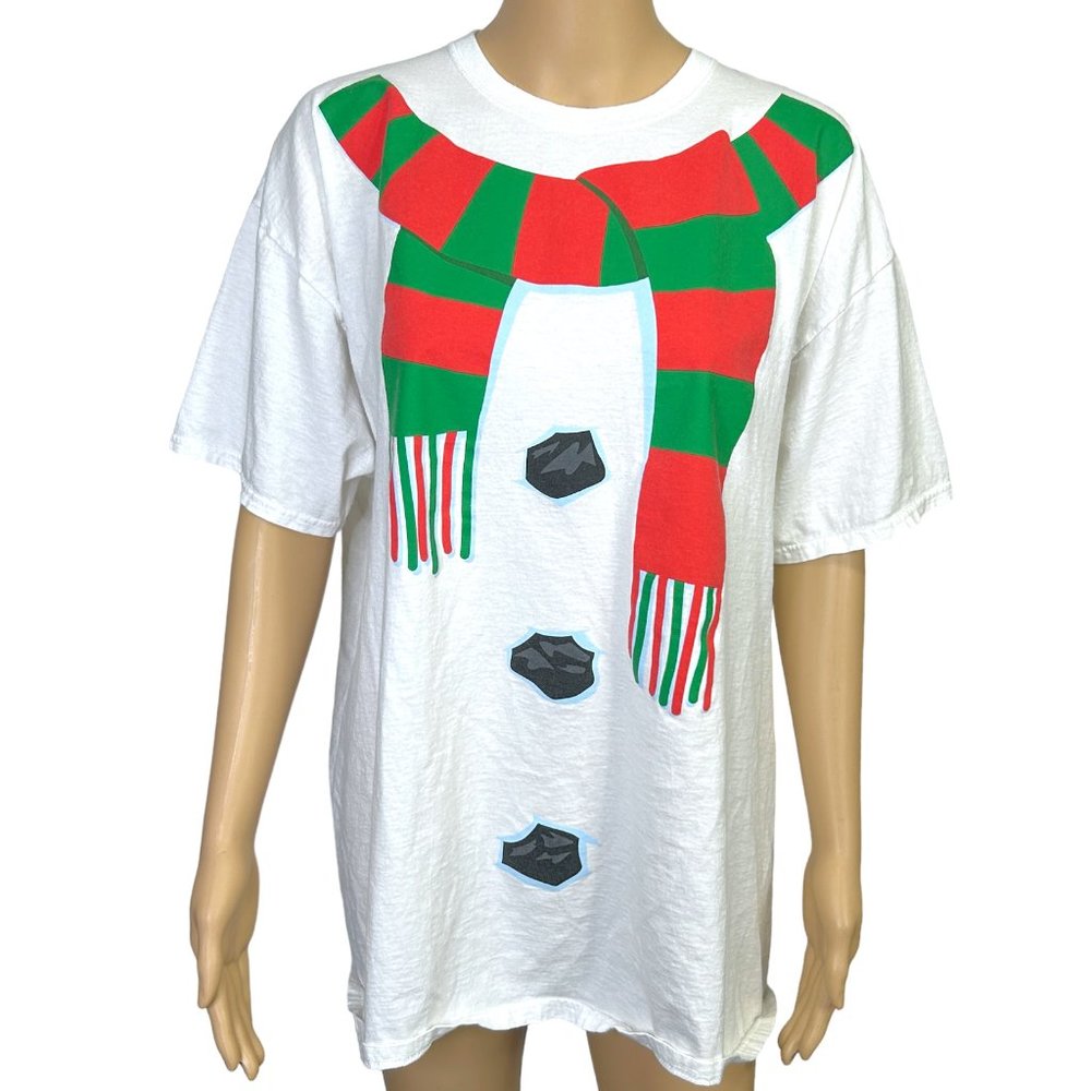 Frosty The Snowman Body Womens XL Christmas Holiday Winter T-Shirt